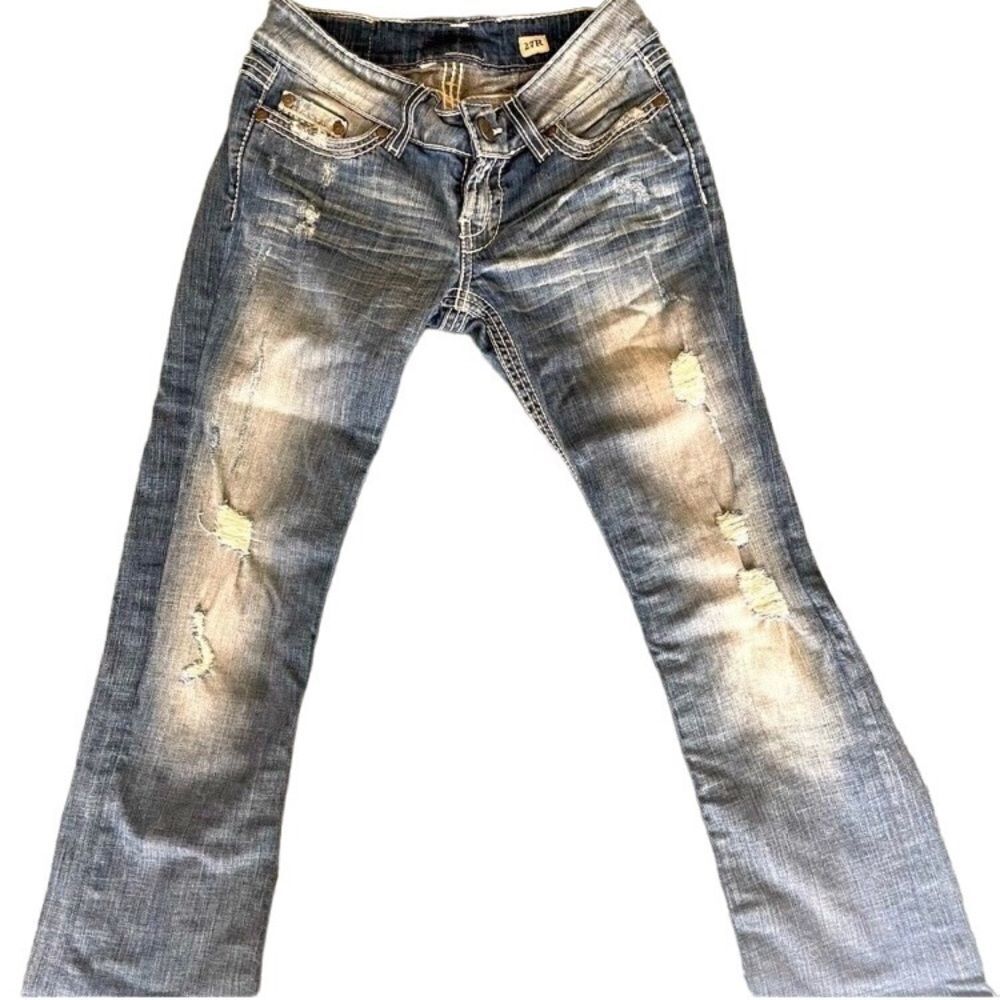 Buckle Jeans,READ DESCRIPTION! altered waist above the pockets and length hemmed